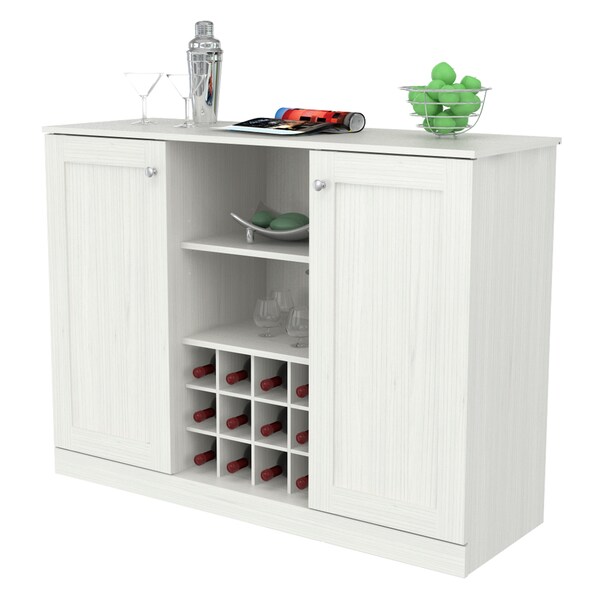 Inval Buffet Cabinet 16.5" D x 47.2" W x 31.7" H in Washed Oak - BF-2216
