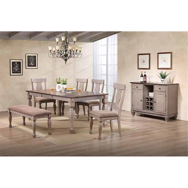 Kb 36 x 48 x 18 in. Wood Wine Rack Sideboard Buffet Server Storage Cabinet with Drawers, Brown - D6498-4
