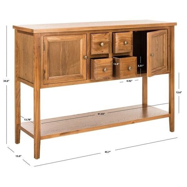 Safavieh Charleston Oak Finish Sideboard - AMH6517A