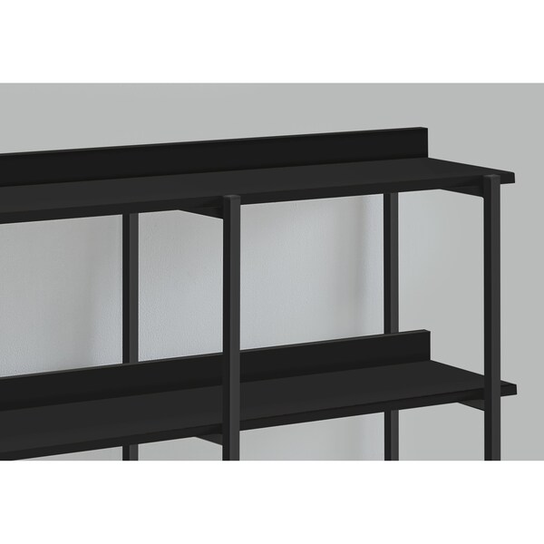 Monarch Specialties Accent Table, Console, Entryway, Narrow, Sofa, Living Room, Bedroom, Metal, Laminate, Black - I 2219