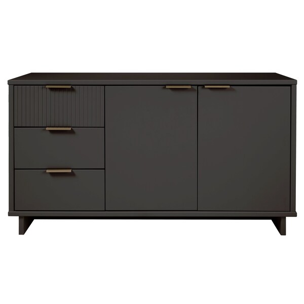 Manhattan Comfort Granville 55.07 Sideboard in Dark Grey - SB-5005