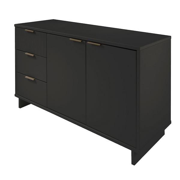 Manhattan Comfort Granville 55.07 Sideboard in Dark Grey - SB-5005