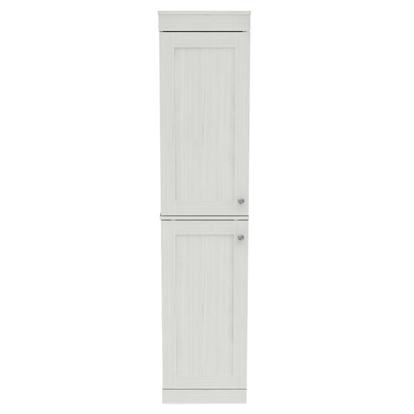 Inval Buffet Cabinet With 2-Slim Doors 15.75 in W x 16.54 in D x 70.87 in H in Washed Oak - AL-3813