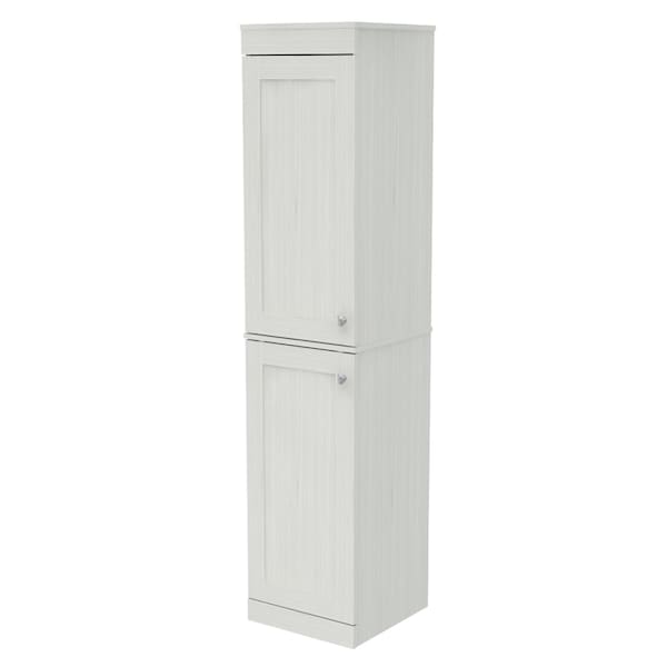 Inval Buffet Cabinet With 2-Slim Doors 15.75 in W x 16.54 in D x 70.87 in H in Washed Oak - AL-3813