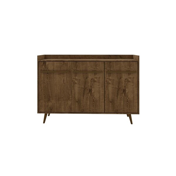 Designed To Furnish Bradley Buffet Stand with 4 Shelves in Rustic Brown, 38.58 x 53.54 x 14.53 in. - DE2140062