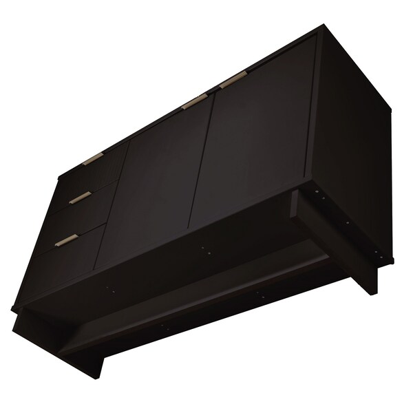 Manhattan Comfort Granville 55.07 Sideboard in Black - SB-5002