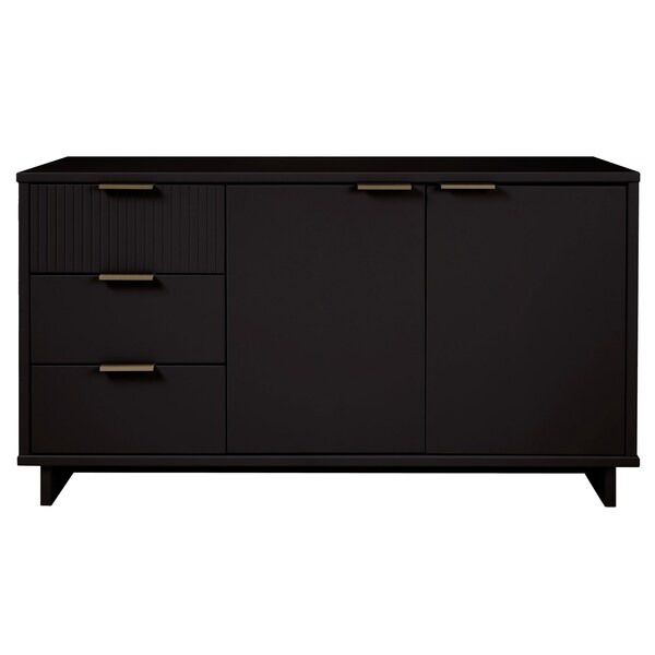 Manhattan Comfort Granville 55.07 Sideboard in Black - SB-5002