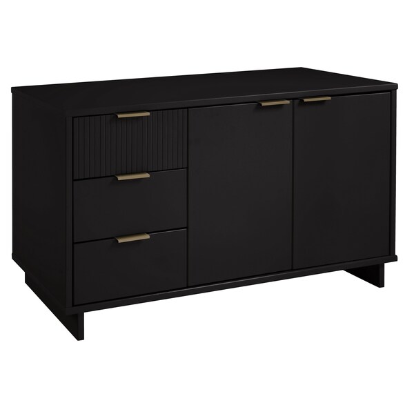 Manhattan Comfort Granville 55.07 Sideboard in Black - SB-5002