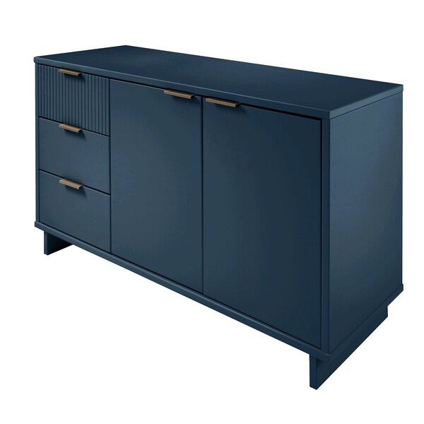 Manhattan Comfort Granville 55.07 Sideboard in Midnight Blue - SB-5004