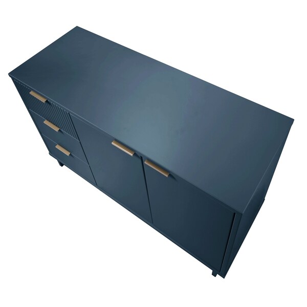 Manhattan Comfort Granville 55.07 Sideboard in Midnight Blue - SB-5004