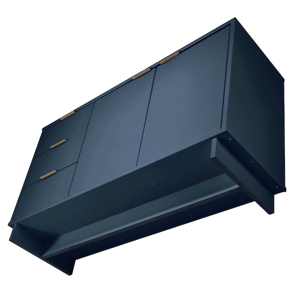 Manhattan Comfort Granville 55.07 Sideboard in Midnight Blue - SB-5004