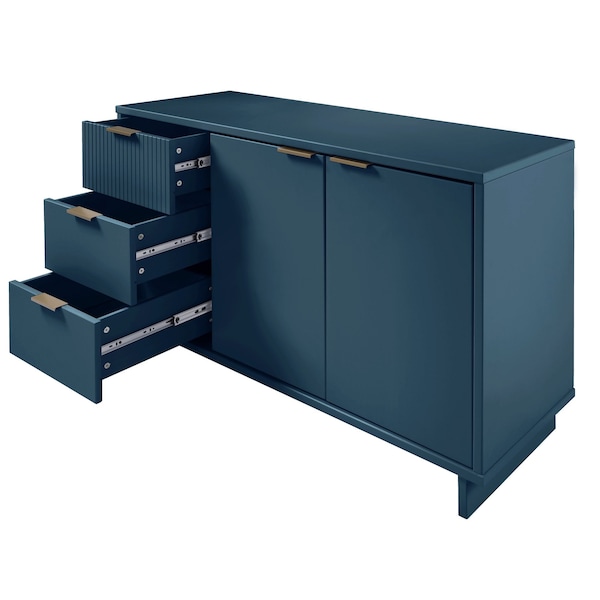 Manhattan Comfort Granville 55.07 Sideboard in Midnight Blue - SB-5004