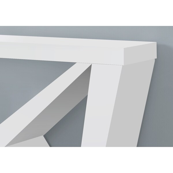 Monarch Specialties Accent Table, Console, Entryway, Narrow, Sofa, Living Room, Bedroom, Laminate, White, Contemporary - I 2429