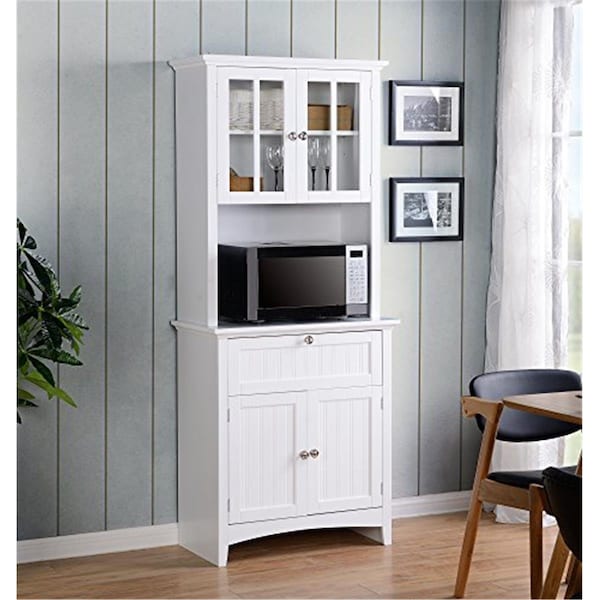 Latestluxury Buffet & Hutch with Framed Glass Doors, Drawer - LA2520512