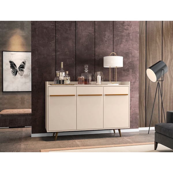 Manhattan Comfort Bradley 53.54 Buffet Stand, Off White - 230BMC1