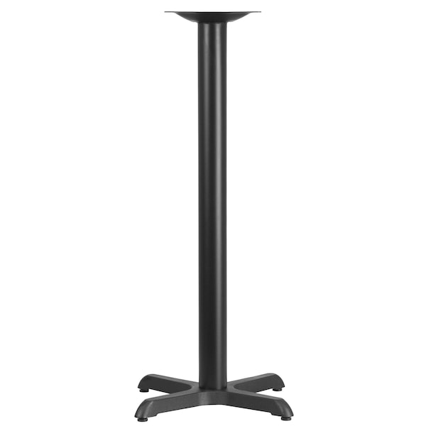 Flash Furniture Restaurant Table X-Base with 3 Dia. Bar - XU-T2222-BAR-GG