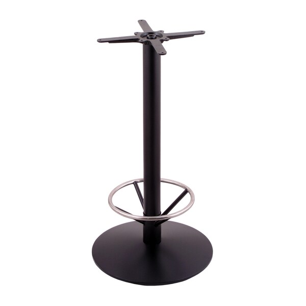 Holland Bar Stool Co 214-22 Black Table Base, Footring - 214-2236BWFTRG