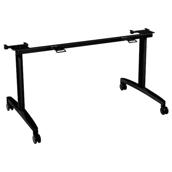 Hon Huddle Flip-Top Base for 30" Deep Table Tops, 51-5/8w x 23-1/2d, Black - HMBFLIP30L.C.P