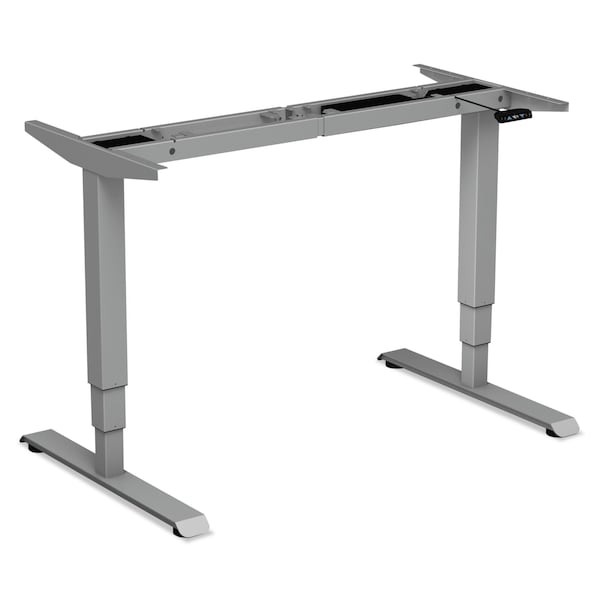 Alera AdaptivErgo 3-Stage Electric Table Base, 25" to 50.7", Gray - ALEHT3SAG