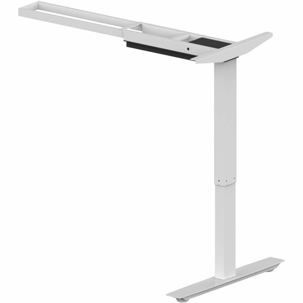 Lorell Sit-Stand 3rd-Leg Base, 275lb Capacity, 45" x 51.6" x 26.4", Silver - LLR25931