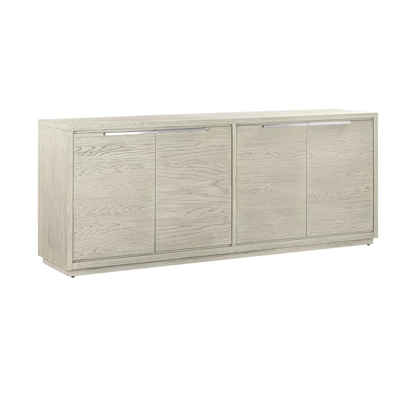 Armen Living Abbey 4 Door Sideboard Buffet in Gray Oak Wood - LCAJBUGR