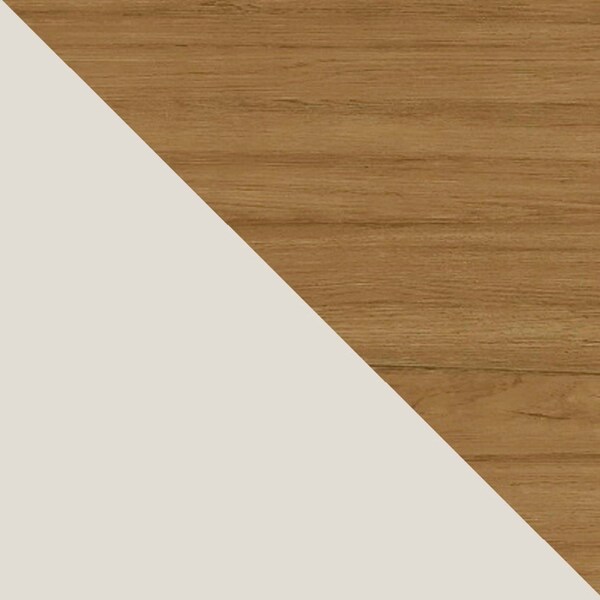 Manhattan Comfort Yonkers 62.99 Sideboard, Off White and Cinnamon - 232BMC12