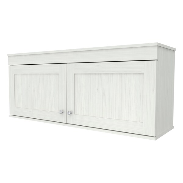Inval Buffet Cabinet 47.2 in. W x 19.69 in. H x 13.54 in. D in Washed Oak Wall Mounted 2-Door - GCS-149