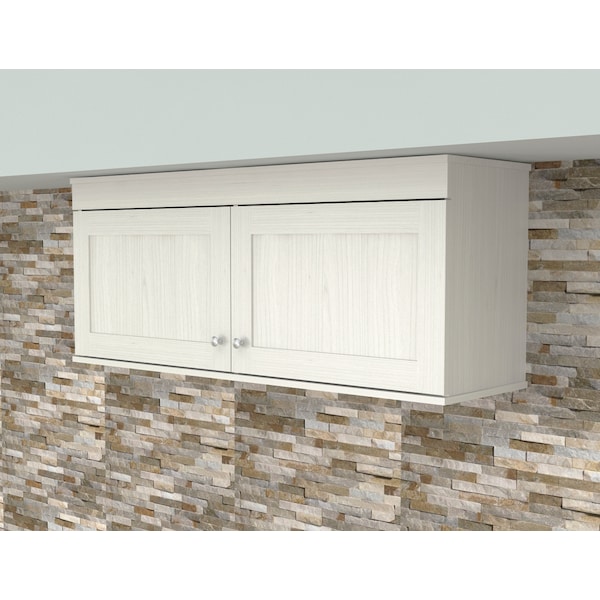 Inval Buffet Cabinet 47.2 in. W x 19.69 in. H x 13.54 in. D in Washed Oak Wall Mounted 2-Door - GCS-149