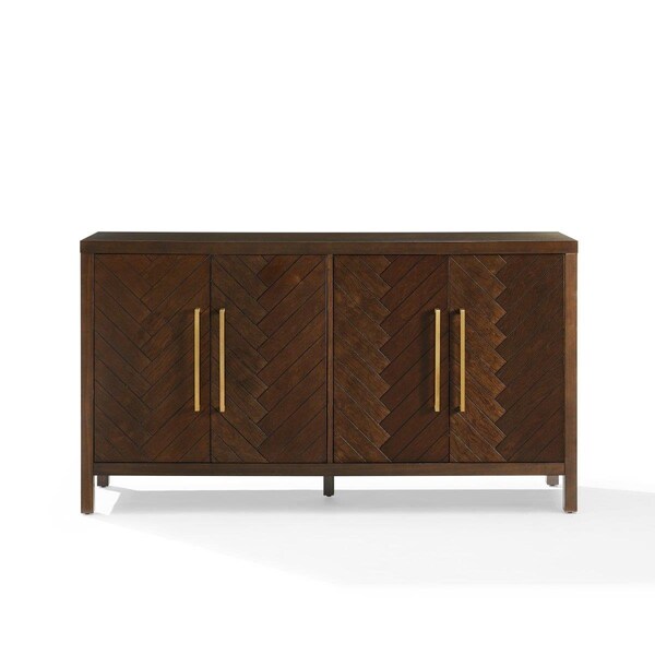 Crosley Furniture 32.25 x 58 x 14.5 in. Darcy Dining Sideboard, Dark Brown - CF4216-BR