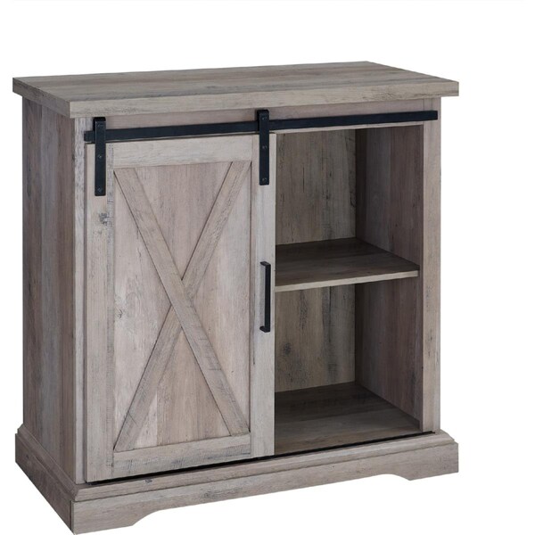 Walker Edison Furniture Walker Edison Furniture  32 in. Rustic Farmhouse Buffet, Grey Wash - AF32ALXDGW