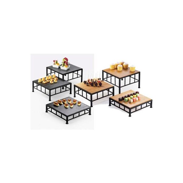 Cal Mil Plastics Cal-Mil Iron Riser Slate 12"W x 12"D x 3"H - 1711-3-65