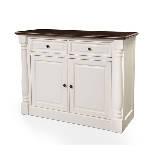 Crosley Shelby 2 Door Buffet In White and Rubbed Antique - CF4206-WH
