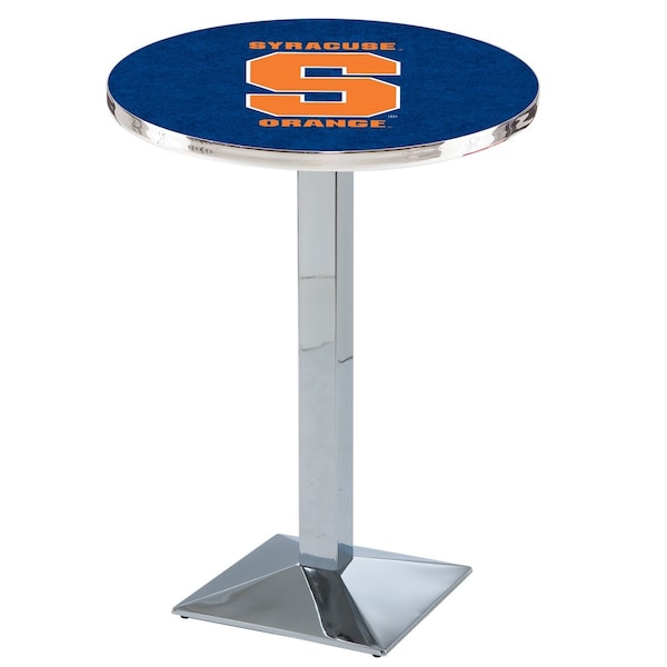 Holland Bar Stool Co 42" Chrome Syracuse Pub Table - L217C4228SYRCSE