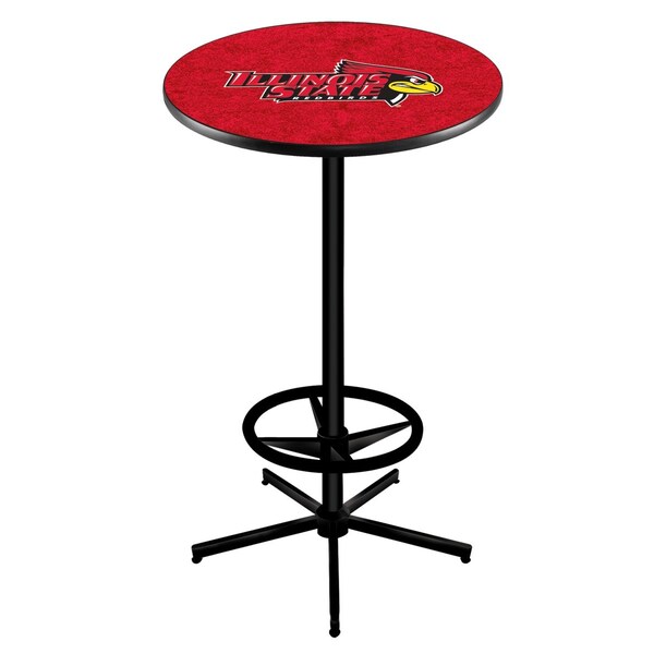 Holland Bar Stool Co 42" Black Illinois State Pub Table - L216B4228ILLSTU