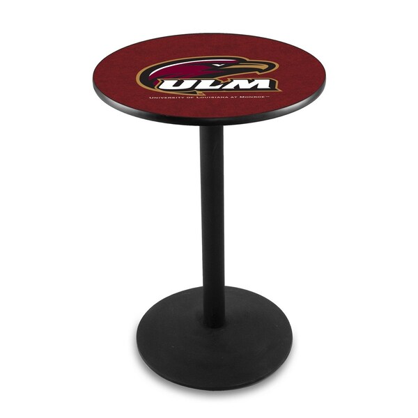 Holland Bar Stool Co 36" Blk Wrinkle Louisiana-Monroe Pub Table - L214B3628LA-MON