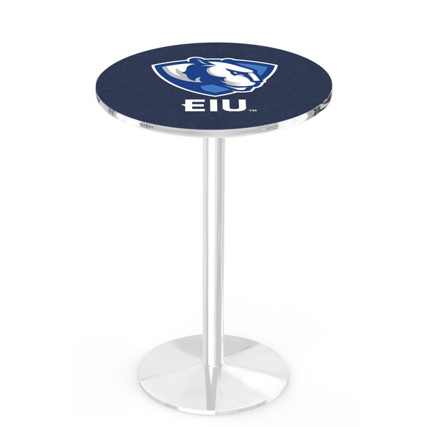 Holland Bar Stool Co 42" Chrome Eastern Illinois Pub Table, 36" dia. Top - L214C4236EASTIL