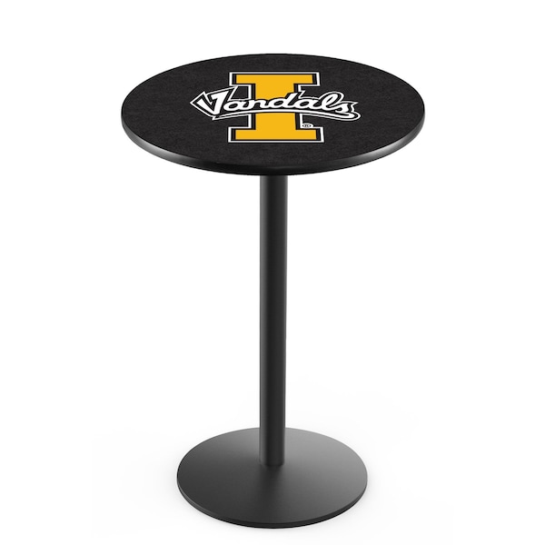 Holland Bar Stool Co 36" Blk Wrinkle Idaho Pub Table, 36" dia. Top - L214B3636IDAHOU