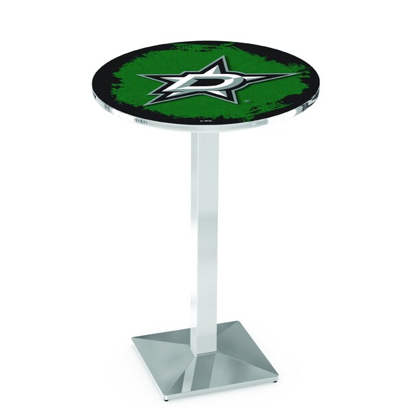 Holland Bar Stool Co 36" Chrome Dallas Stars Pub Table - L217C3628DALSTA