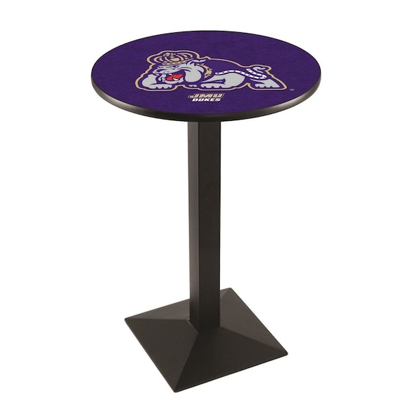Holland Bar Stool Co 42" Blk Wrinkle James Madison Pub Table, 36" dia. Top - L217B4236JMSMAD