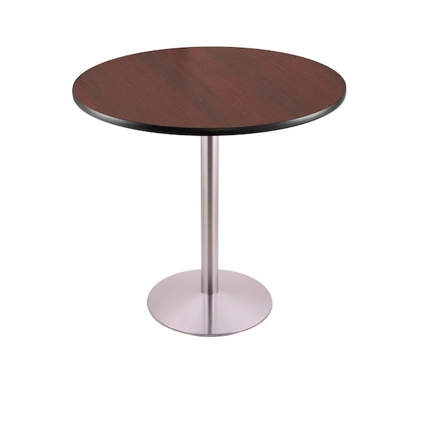 Holland Bar Stool Co 36" 214 Stainless Table, 36" dia. Top - 214-2236SS36R