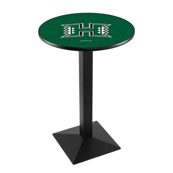 Holland Bar Stool Co 42" Blk Wrinkle Hawaii Pub Table, 36" dia. Top - L217B4236HAWAII