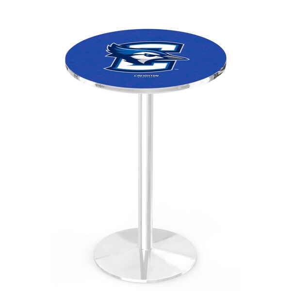 Holland Bar Stool Co 42" Chrome Creighton Pub Table, 36" dia. Top - L214C4236CRGHTN