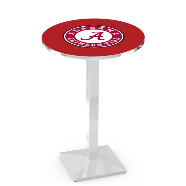 Holland Bar Stool Co 36" Chrome Alabama Pub Table - L217C3628AL-A