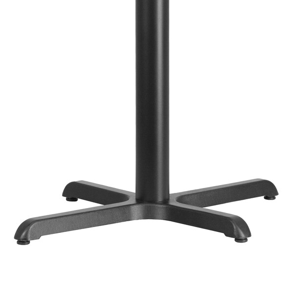 Flash Furniture Restaurant Table X-Base with 3" Dia. Tab, 23.75 W, 30 L, 28.25 H, Cast Iron, Iron, Black - XU-T2230-GG