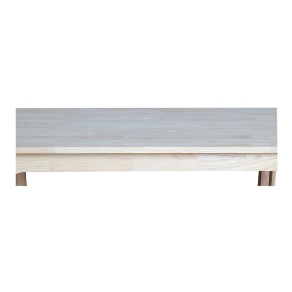 International Concepts Rectangle Table, Counter Height Mission Style, Unfinished, 48 in W, 24 in L, 36 in H, Wood - T-2448