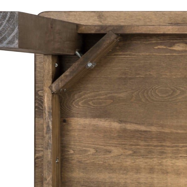 Flash Furniture Rectangle Farm Table, Rustic, Rectangular, 60" x 38", 38" W, 60" L, 30" H, Wood, Wood Grain - XA-F-60X38-GG