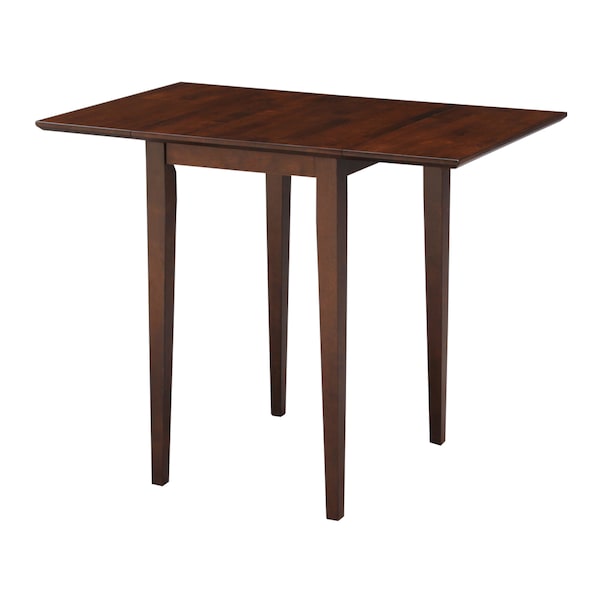 International Concepts Round Small Dropleaf Table, Espresso, 36 in W, 22 in L, 29 in H, Wood, Espresso - T581-2236D