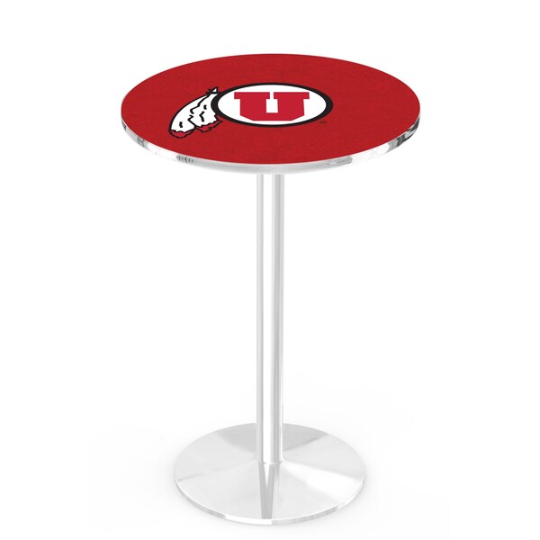 Holland Bar Stool Co 36" Chrome Utah Pub Table - L214C3628UTAHUN