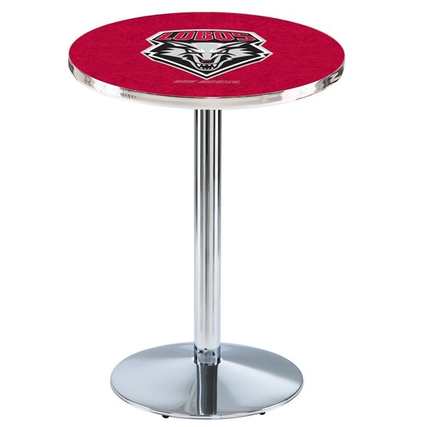 Holland Bar Stool Co 36" Chrome New Mexico Pub Table, 36" dia. Top - L214C3636NEWMEX