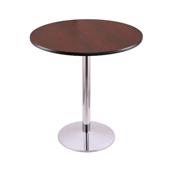Holland Bar Stool Co 36" 214 Chrome Table, 36" dia. Top - 214-2236CH36R